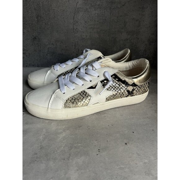 Steve Madden Madden Girls White Multi Snakeskin Star Sneakers Womens Size 7.5 - Picture 16 of 16